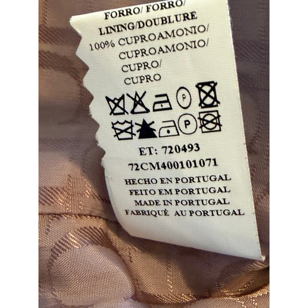 Carolina Herrera Cotton Blend Brown Blazer Size 12 - Picture 6 of 11